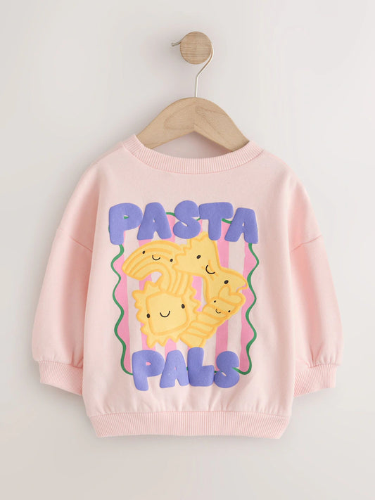 |Girl| Moletom Gola Careca Pink Pasta Club (3 meses a 7 anos)