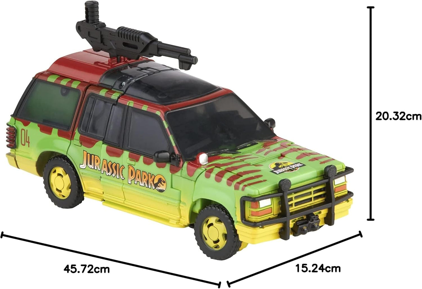 Transformers Generations Collaborative: Jurassic Park Mash-Up Tyrannocon Rex e Autobot JP93. Para maiores de 8 anos.