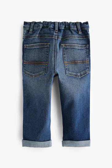 |Niño| Jeans Elásticos Cómodos - Mid Blue Denim (3 meses a 7 años)
