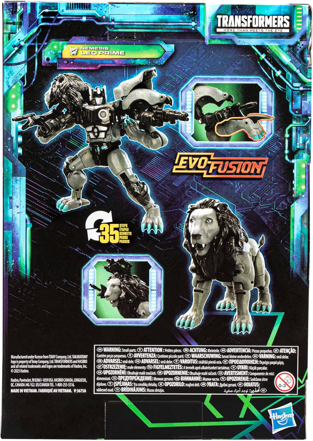 Figura de ação Transformers Legacy Evolution Voyager Nemesis Leo Prime de 18 cm