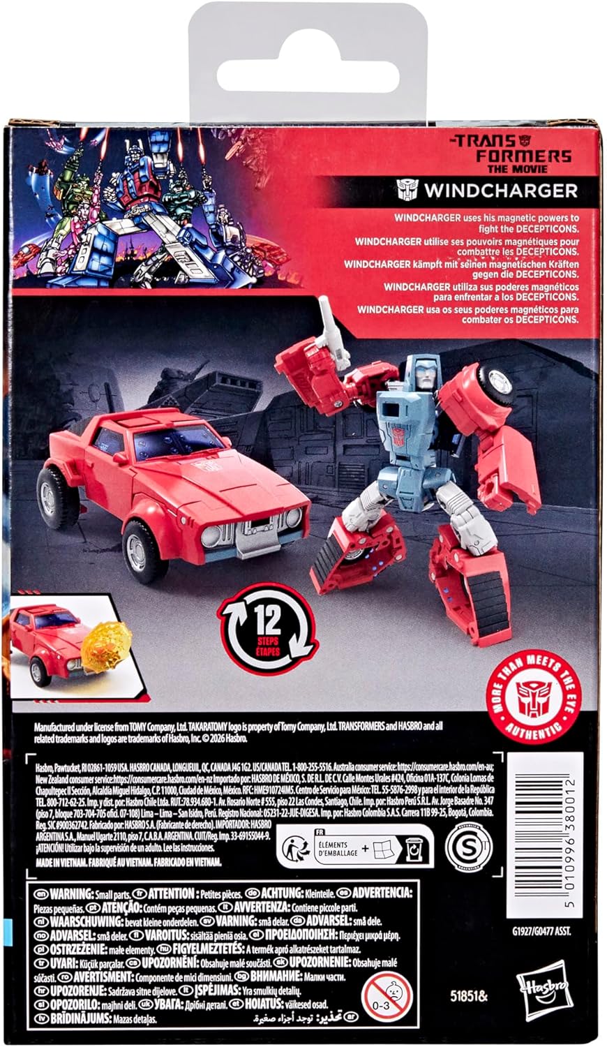 Figura de ação Transformers Studio Series The Movie Deluxe Class Windcharger