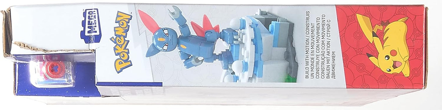 MEGA Pokémon Action Figure Building Toys, Piplup e Sneasel's Snow Day com 171 peças e movimento, 2 personagens articulados, para crianças, HKT20