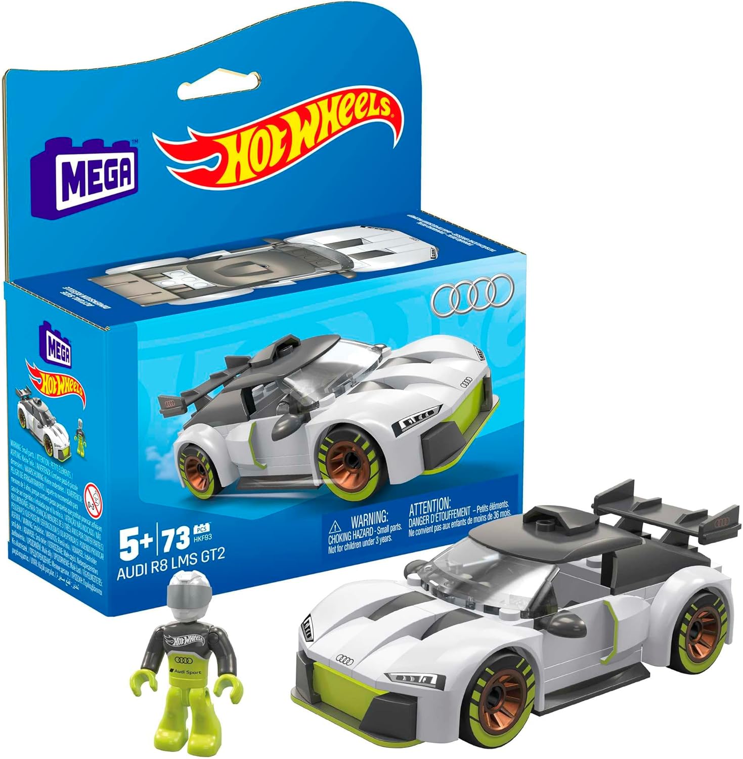 Conjunto de carro de corrida de brinquedo de construção MEGA Hot Wheel