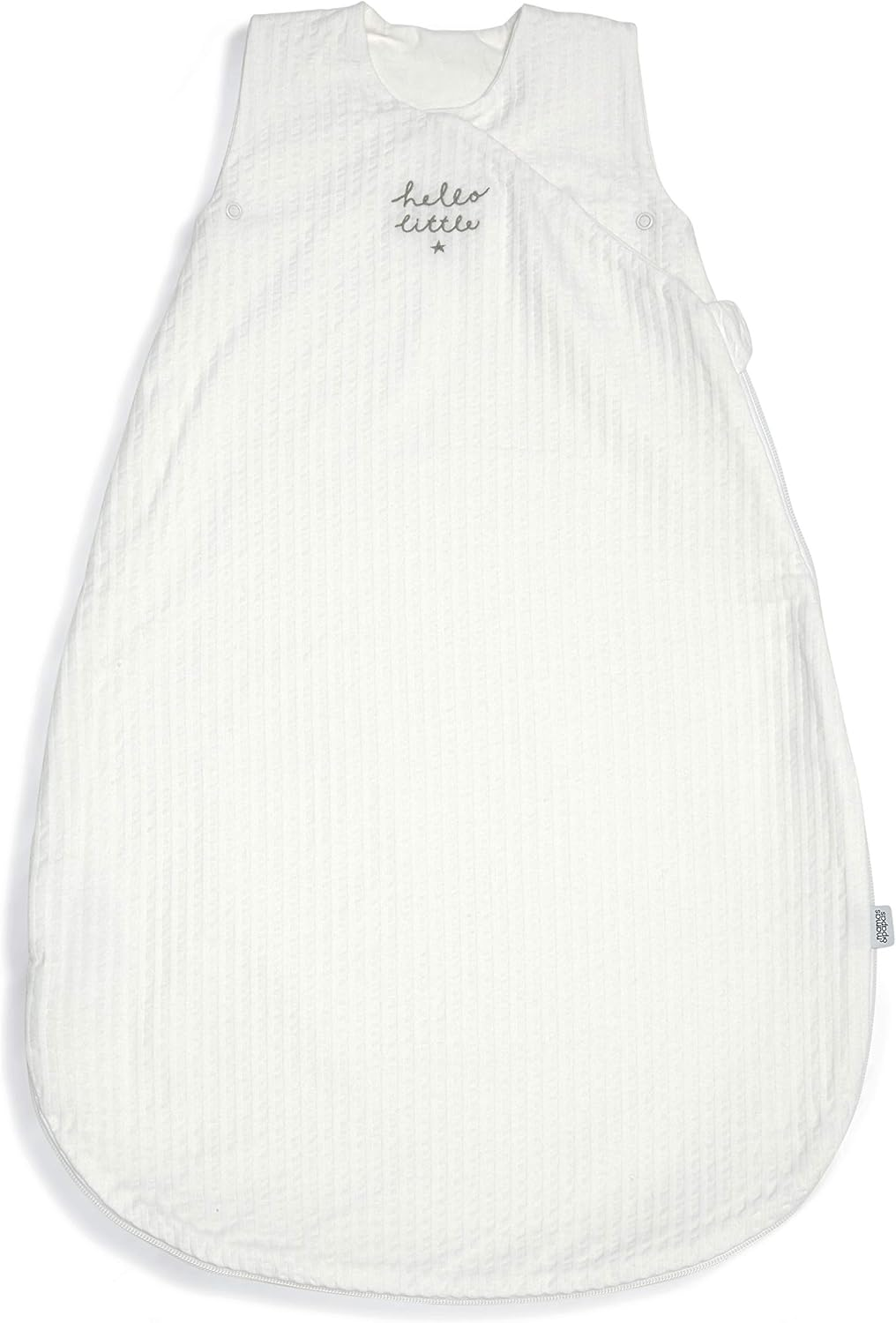 Mamas & Papas Welcome To The World Dreampod 0-6 meses, 1,0 Tog, malha texturizada macia, fecho na parte inferior - Branco