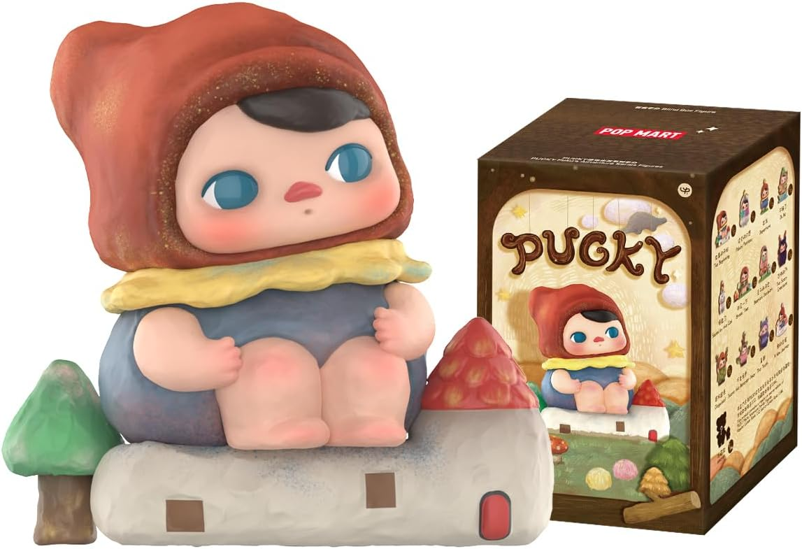 POP MART PUCKY Poko's Adventure Series Figuras 1 Caixa Design Premium