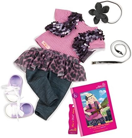 Conjunto de leitura e brincadeira Layla de 18 polegadas Our Generation 70.30233