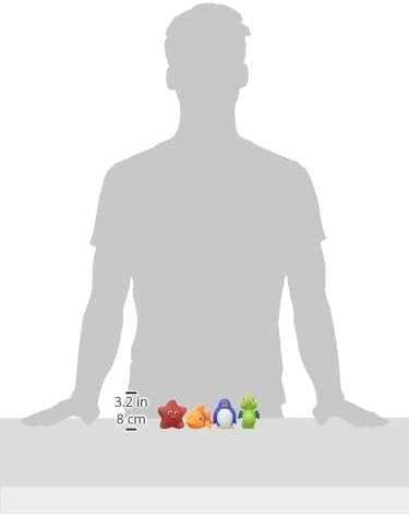 Munchkin Tema de animais flutuantes do oceano, brinquedos de esguicho de banho para bebês, 4 contagens (pacote com 1)