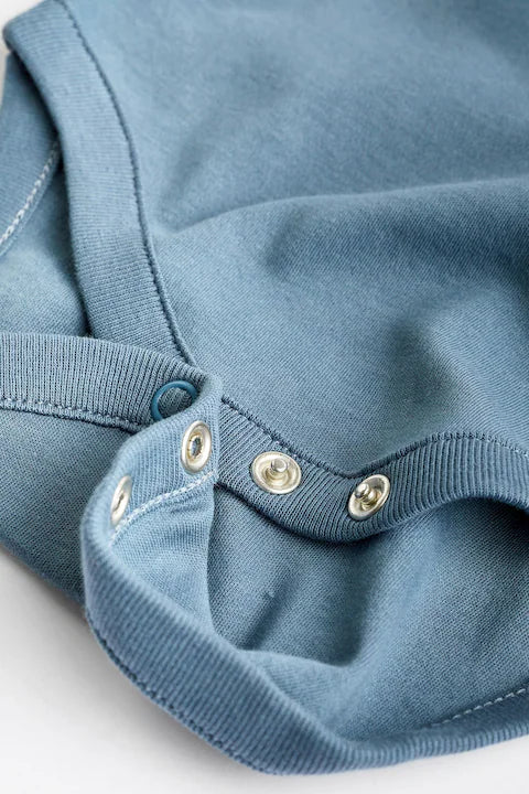 |BabyGirl| Body De Manga Comprida Para Bebê Modern Blue Com 5 Unidades - Modern Blue