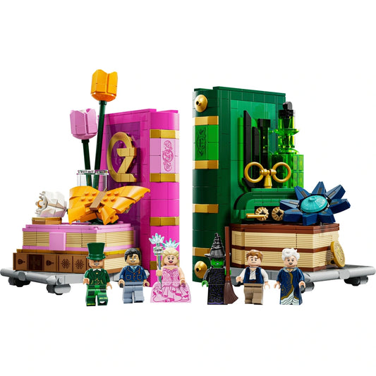 LEGO Conjunto de suportes para livros Wicked 75691 Glinda e Elphaba para adultos