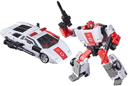 Transformers Hasbro Kingdom War for Cybertron Red Alert Action Figure, inspirado na G1, conversão em 17 passos