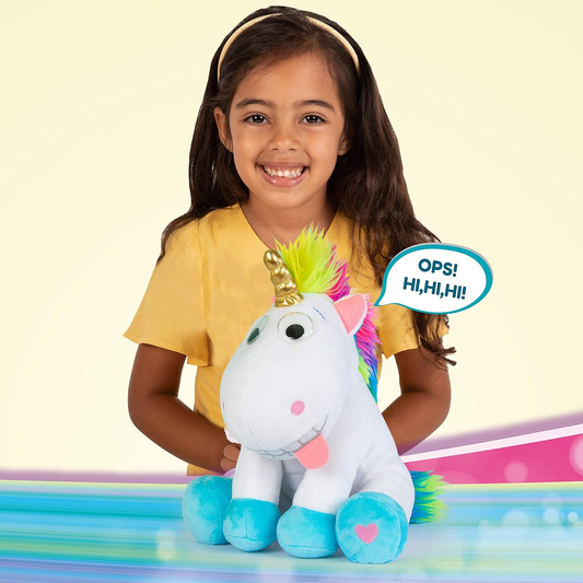 Club Petz 91818IM3 Puffy, o Unicórnio Engraçado, Branco, Amarelo e Rosa