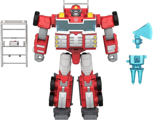 Figura de ação Heatwave do Rescue Bot da classe Voyager dos Transformers Age of Primes