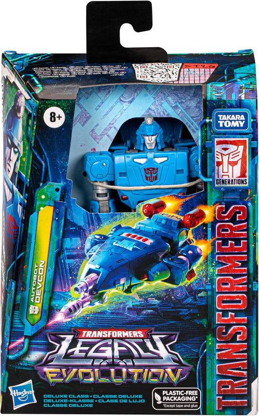 Figura de ação Transformers Legacy Evolution Deluxe Autobot Devcon de 14 cm (5,5")