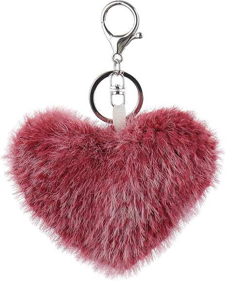 Porta-chaves de peluche fofo de cordeiro damasco, coração milagroso, peluche para o dia dos namorados, bolsa infantil, mochila, bolsa de mão de 3,1 polegadas