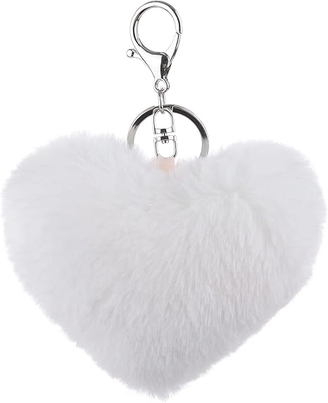 Porta-chaves de peluche fofo de cordeiro damasco, porta-chaves macio de peluche do dia dos namorados, bolsa para crianças, mochila, bolsa de mão de 3,1 polegadas