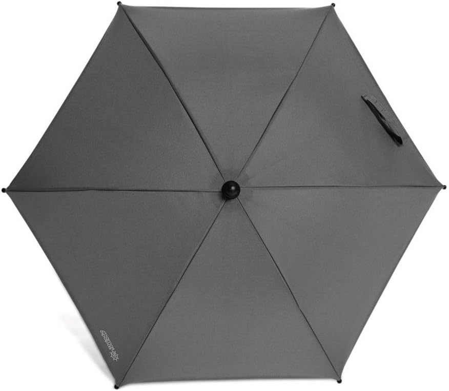 Guarda-sol universal Mamas & Papas, tecido SPF 50+, braçadeira de fácil encaixe e ajustável, braço flexível para carrinho de bebé, preto