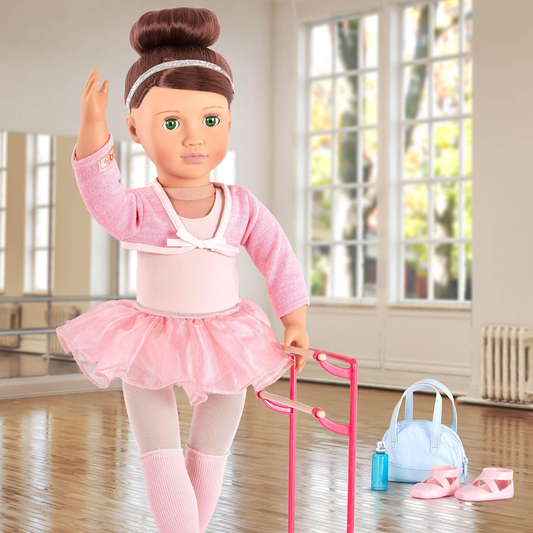 Our Generation Conjunto de acessórios de ballet Dancing Feet - para bonecas de 46 cm - para crianças a partir dos 3, 4 anos