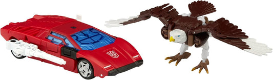 Transformers Generations Kingdom Battle Across Time Collection Deluxe Class WFC-K42 Sideswipe e Maximal Skywarp, para maiores de 8 anos, 14 cm (Exclusivo Amazon)