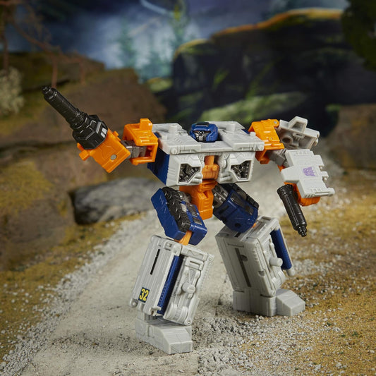 Transformers Generations War for Cybertron: Earthrise Deluxe WFC-E18 Airwave Modulator - Figura para crianças a partir dos 8 anos, 14 cm (5,5 polegadas)