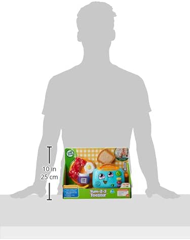 LeapFrog Torradeira Yum-2-3, brinquedo de aprendizagem com sons e cores para brincadeiras sensoriais, brinquedos educativos para crianças, brinquedos pré-escolares, brincadeiras de simulação para meninos e meninas de 1, 2 e 3 anos, versão em inglês