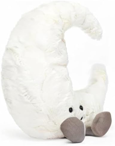 Jellycat Decoração de pelúcia colecionável Lua Crescente Branca
