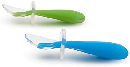 Munchkin Kit com 2 Colheres de Treinamento em Silicone para Bebês Gentle Scoop