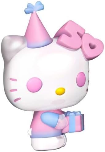 Funko POP! Sanrio: Hello Kitty 50º Aniversário - Hello Kitty com Presentes - (APAC) - Exclusivo da Amazon - Figura Colecionável de Vinil - Produto Oficial - Brinquedos para Crianças e Adultos - Fãs de Desenhos Animados