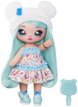 Brianna Ursinha - Doces Mais Doces - Boneca Fashion de Pelúcia de 19 cm - Ursinha Articulada com Sapatos e Escova - Embalagem Surpresa Misteriosa - Para Crianças a partir de 5 Anos