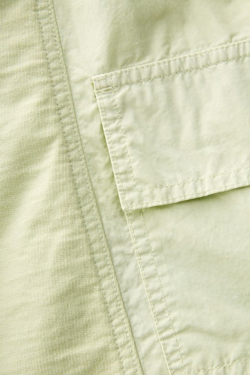 |BigGirl| Vestido Cargo Utility - Verde Limão Suave (3-16 anos)