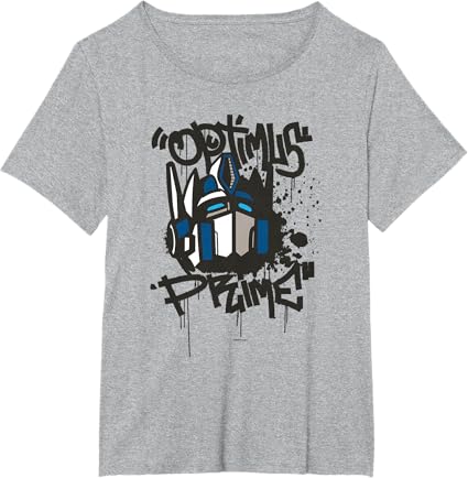 T-shirt Transformers Classic Optimus Prime com retrato em grafite