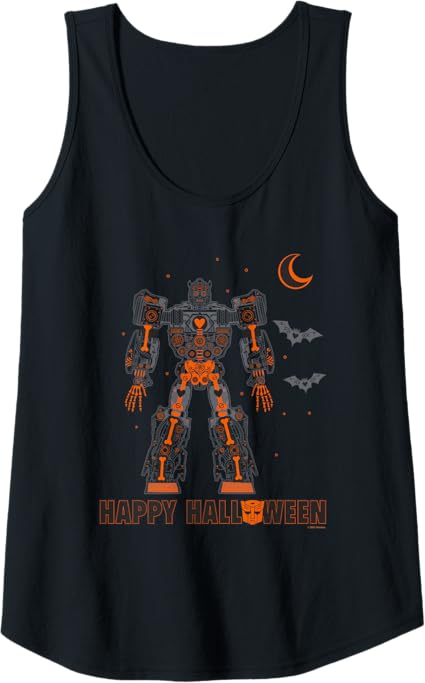 T-shirt de alças Transformers Halloween Optimus Prime Robo-Bones