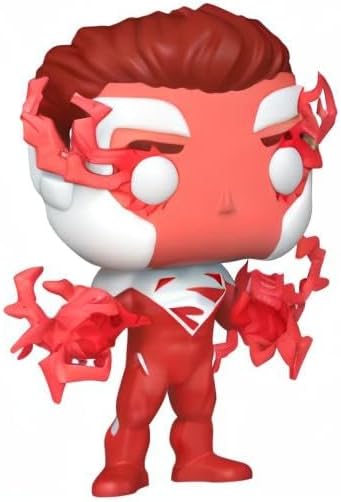 Funko POP! Heroes: DC - Superman - (Vermelho) - DC Comics - Exclusivo da Amazon - Figura de Vinil Colecionável - Ideia de Presente - Produto Oficial - Brinquedos para Crianças e Adultos - Fãs de Quadrinhos
