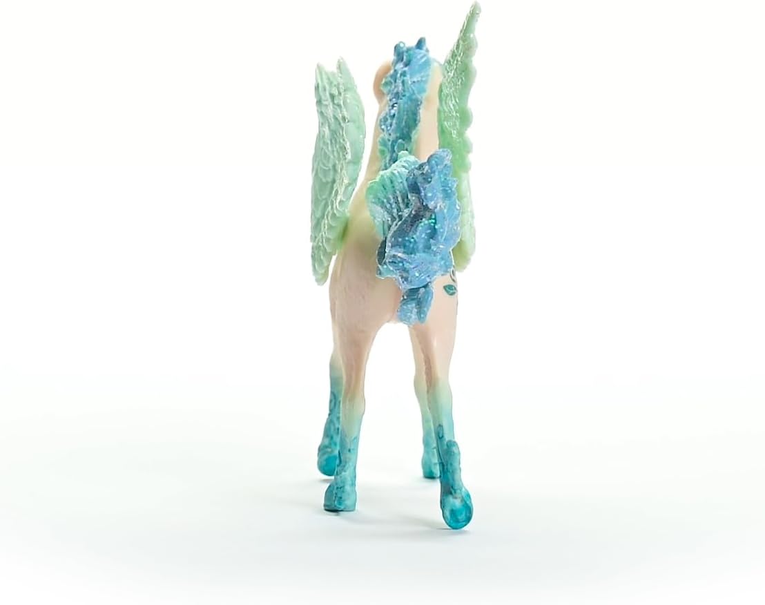 Schleich 70824 BAYALA Stormy Unicorn Foal Figurine para maiores de 5 anos, Preto