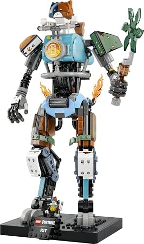 LEGO Fortnite KIT Brinquedo - Figura Interativa com Picareta Garra Poderosa e Roda Giratória para Decoração de Quarto Infantil - Presente Gamer para Meninos, Meninas e Adolescentes a partir de 12 Anos - 77081