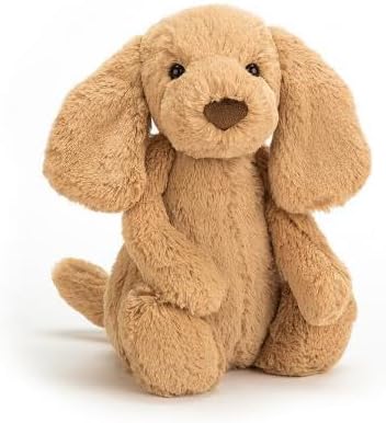 Jellycat Bashful Toffee Puppy Pequeno - C: 8 cm x C: 9 cm x A: 18 cm