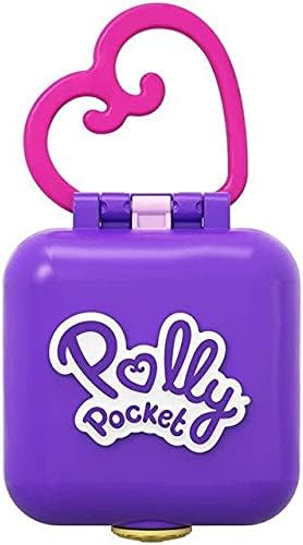 Polly Pocket™ Tiny Pocket Places Polly™ Farmer's Market Compact com barraca de limonada removível, personalização de fotos, revelações, boneca Micro Polly™ e folha de adesivos
