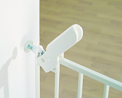 BabyDan Esbjerg, Barrera de presión para escaleras extrafina, 60,5-66 cm/23,82-26,18 pulgadas, Barrera para bebés/Barrera de seguridad, Blanco, Fabricada en Dinamarca - (Barrera para mascotas/Barrera para perros)