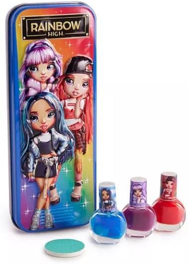 Rainbow High & Shadow High Collectors Fashion Doll Conjunto exclusivo de 4 bonecas - Daria Roselyn - EMI Vanda - Natasha Zima - Heather Grayson com kit de acessórios para unhas
