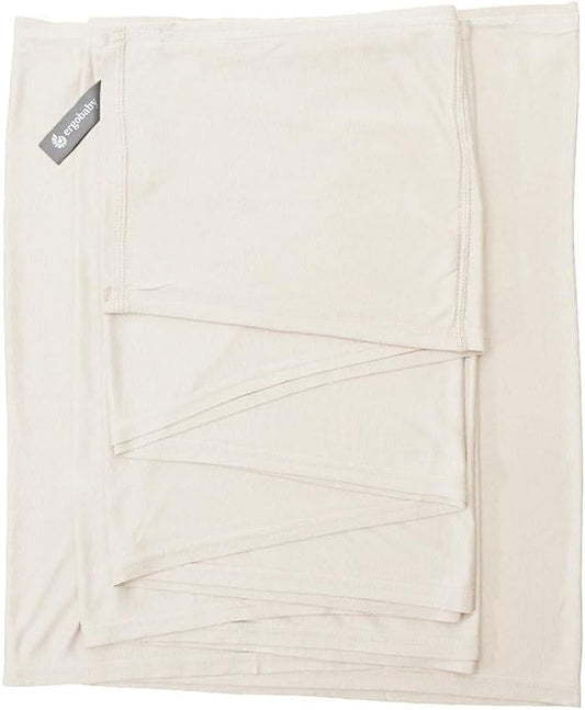 Ergobaby Canguru para bebês desde o nascimento até 11,3 kg, modelo Aura Knit, feito com tecidos reciclados, elástico e respirável, unissex, cor creme.