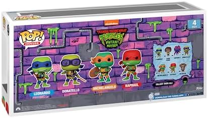 Funko Pop! Filmes: Tartarugas Ninja - (Tartarugas Ninja (TMNT)) Pop! - Exclusivo da Amazon - Figura de Vinil Colecionável - Ideia de Presente - Produto Oficial - Brinquedos para Crianças e Adultos