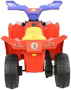 Mini Quadriciclo Infantil do Homem-Aranha - Carrinho Elétrico Infantil Oficial Licenciado - Brinquedo Elétrico 6V - Marchas para Frente e Ré, Pneus Robustos e Adesivos Incríveis dos Amigos, Brinquedo Seguro para Crianças - Brinquedos do Homem-Aranha