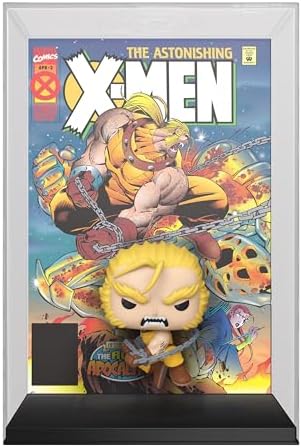 Funko POP! Capa de Quadrinhos: Marvel - Era do Apocalipse - Dentes de Sabre - Exclusivo da Amazon - Figura de Vinil Colecionável - Ideia de Presente - Produto Oficial - Brinquedos para Crianças e Adultos - Fãs de Quadrinhos