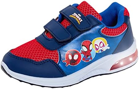 Tênis de corrida esportivos com luzes piscantes do Homem-Aranha e seus Incríveis Amigos