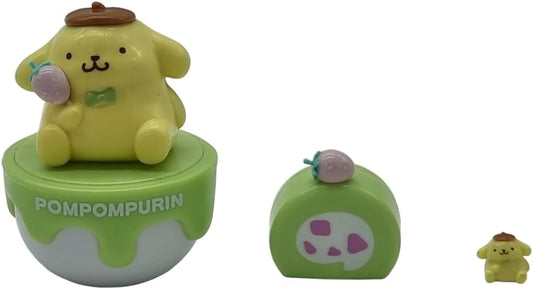 Bandai Sanrio Hello Kitty e Amigos - Cápsula de 50º Aniversário - Figura Colecionável Pompompurin de 8cm com Caixa de Exibição, Presentes Fofos, Colecionáveis da Hello Kitty e Presentes de Anime para Meninas