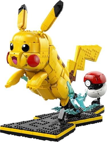 LEGO Pokémon Pikachu e Poké Bola - Conjunto de Construção para Adultos - Kit de Modelo com Figura Articulada de Anime e Suporte de Exibição Dinâmico - Decoração DIY para Quarto ou Mesa - Ideia de Presente Colecionável para Fãs de Jogos - 72152