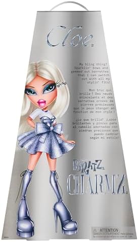 Bratz Charmz Cloe - Boneca Fashion com Pulseira de Berloques Colecionável, Inclui Roupa e Acessórios, Vem em uma Embalagem Ideal para Exibição, Personalize e Colecione