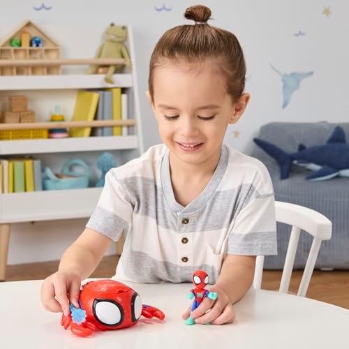 Homem-Aranha e seus Incríveis Amigos Marvel Teias de Água Submarino Caranguejo-Aranha, Vermelho