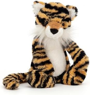 Jellycat Bashful Tiger Médio - C: 9 cm x C: 12 cm x A: 31 cm
