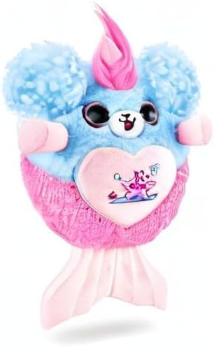 Rainbocorns Mermaidcorn Série 7 Sirena, a Cachorrinha - Pelúcia Colecionável - Surpresas de Sereia, Pelúcia de Aconchego, Adesivos (Cachorrinho)