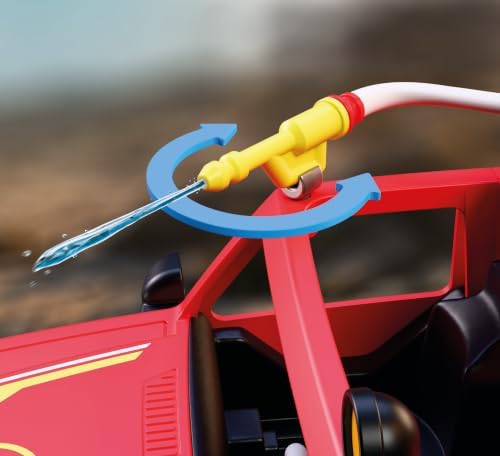 Playmobil | City Action | Picape de Bombeiros | Veículo de Emergência Off-Road com Função de Jato de Água Real, Guincho e Muitos Acessórios | Para Crianças a Partir de 4 Anos | 72194